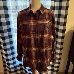 Women’s  Purple Plaid Shirt